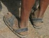 Durable footwear made of old car tyres