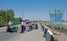 Eines der sehr raren Strassenschilder in Turkmenistan