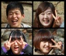 Koreaner wissen zu posieren...